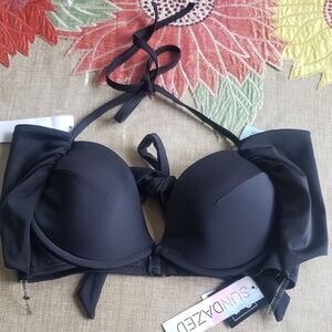 Sundazed Black Multiway  Bikini Top New Size 36D